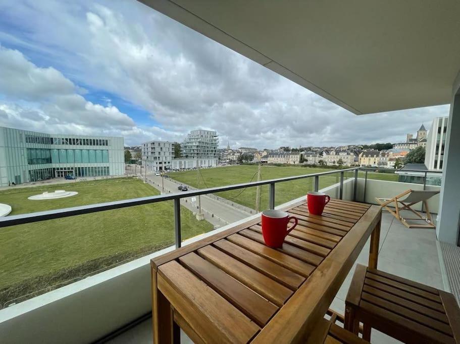 Presqu'Ile, Appartement Neuf Avec Balcon, Salle De Gym Et Parking Caen Extérieur photo