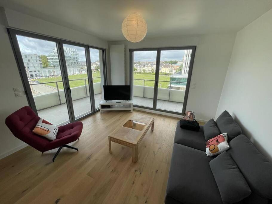 Presqu'Ile, Appartement Neuf Avec Balcon, Salle De Gym Et Parking Caen Extérieur photo